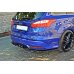 Накладка сплиттер на задний бампер на Ford Focus III ST Estate